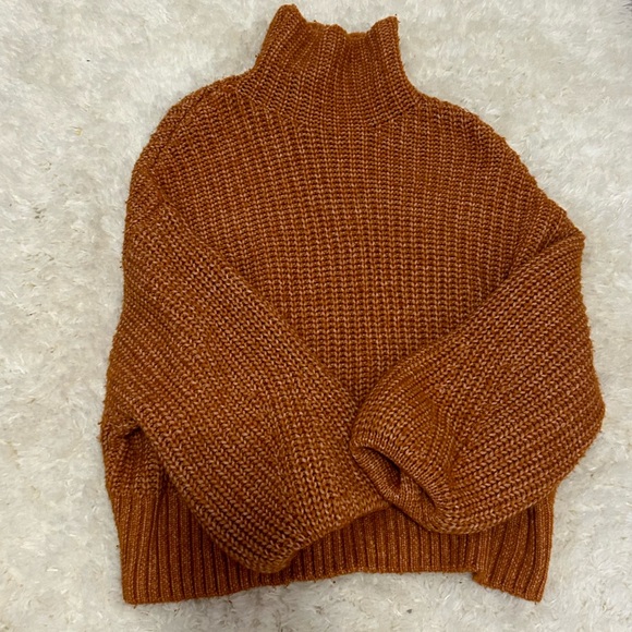 Burnt Orange Knit Sweater - Picture 1 of 3